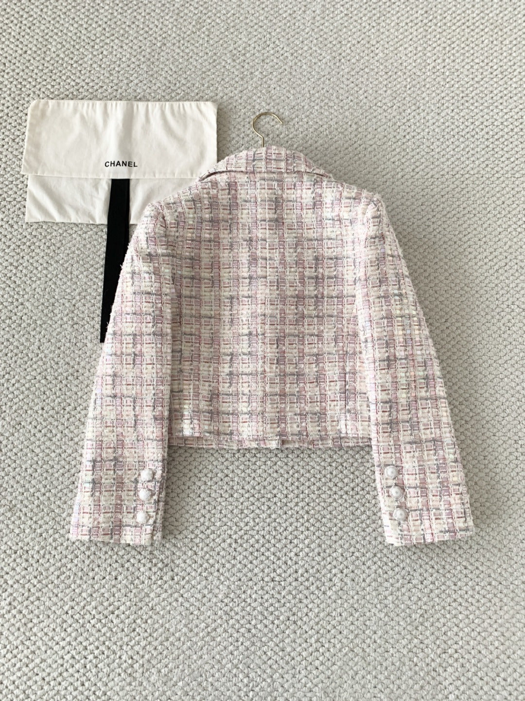 CC 26s Short Jacket Light Pink Tweed 380665