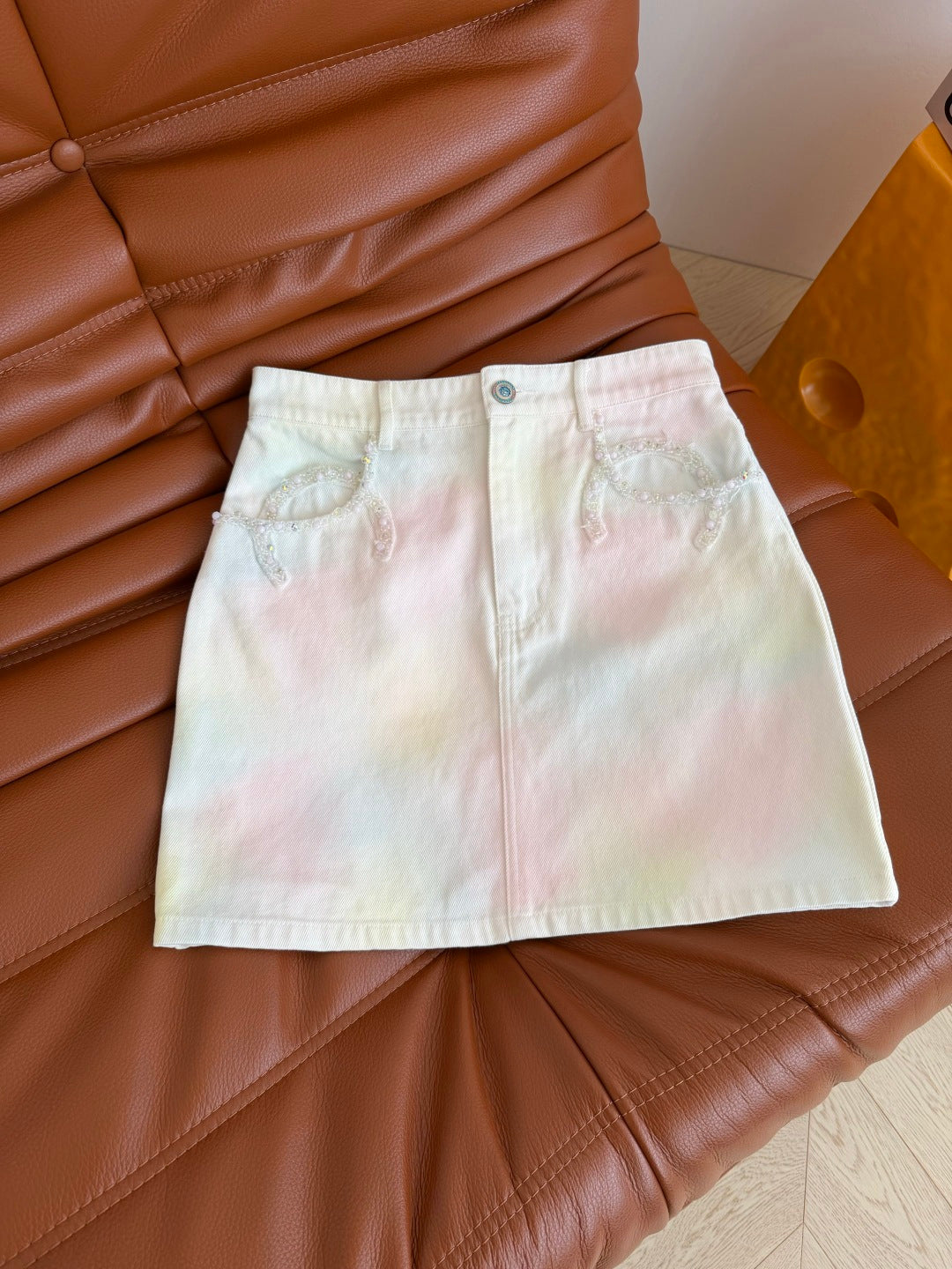 CC 26s Skirt Rainbow Gradient Washed Denim