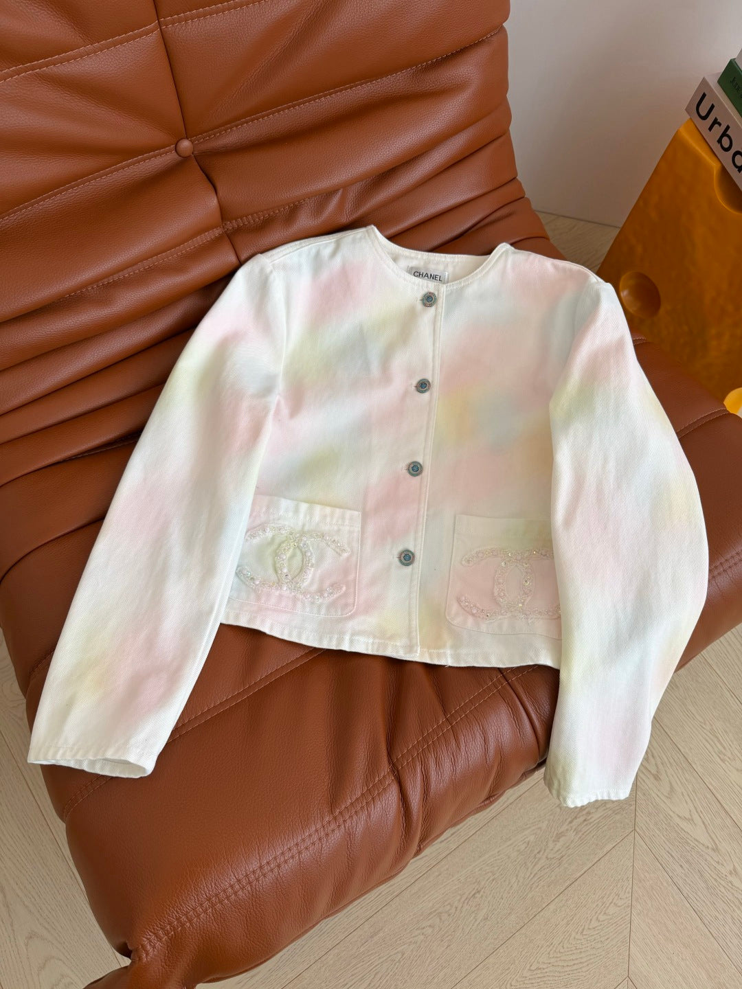 CC 26s Coat Rainbow Gradient Washed Denim 372646