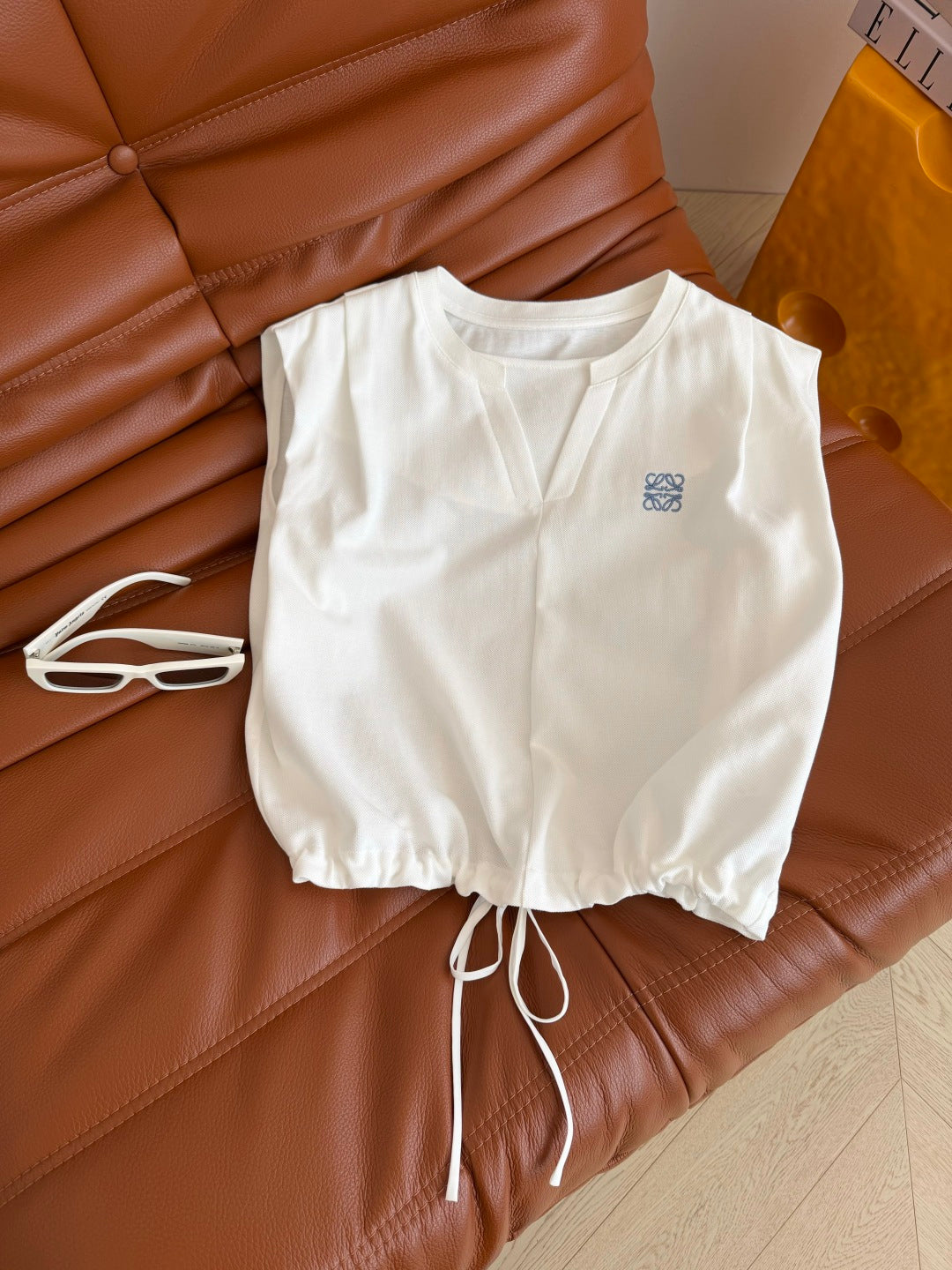 Loewe Essential Set Top & Short White Lyocell 396170