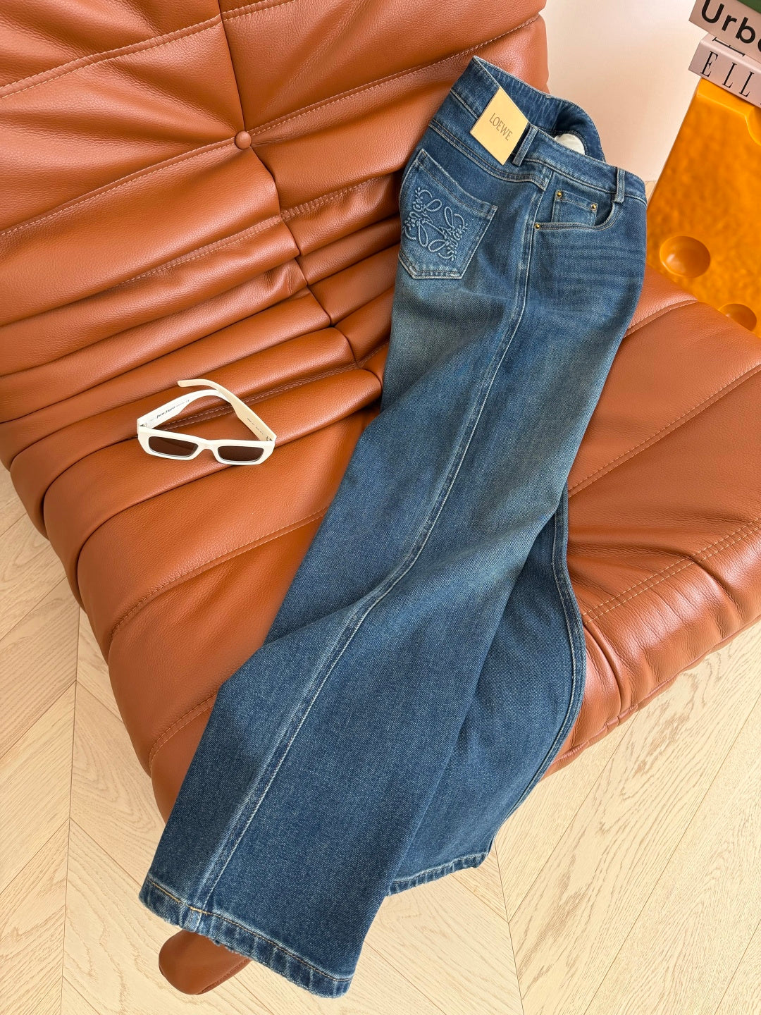 Loewe 26s Straight Leg Jeans Dusty Blue Denim 420918