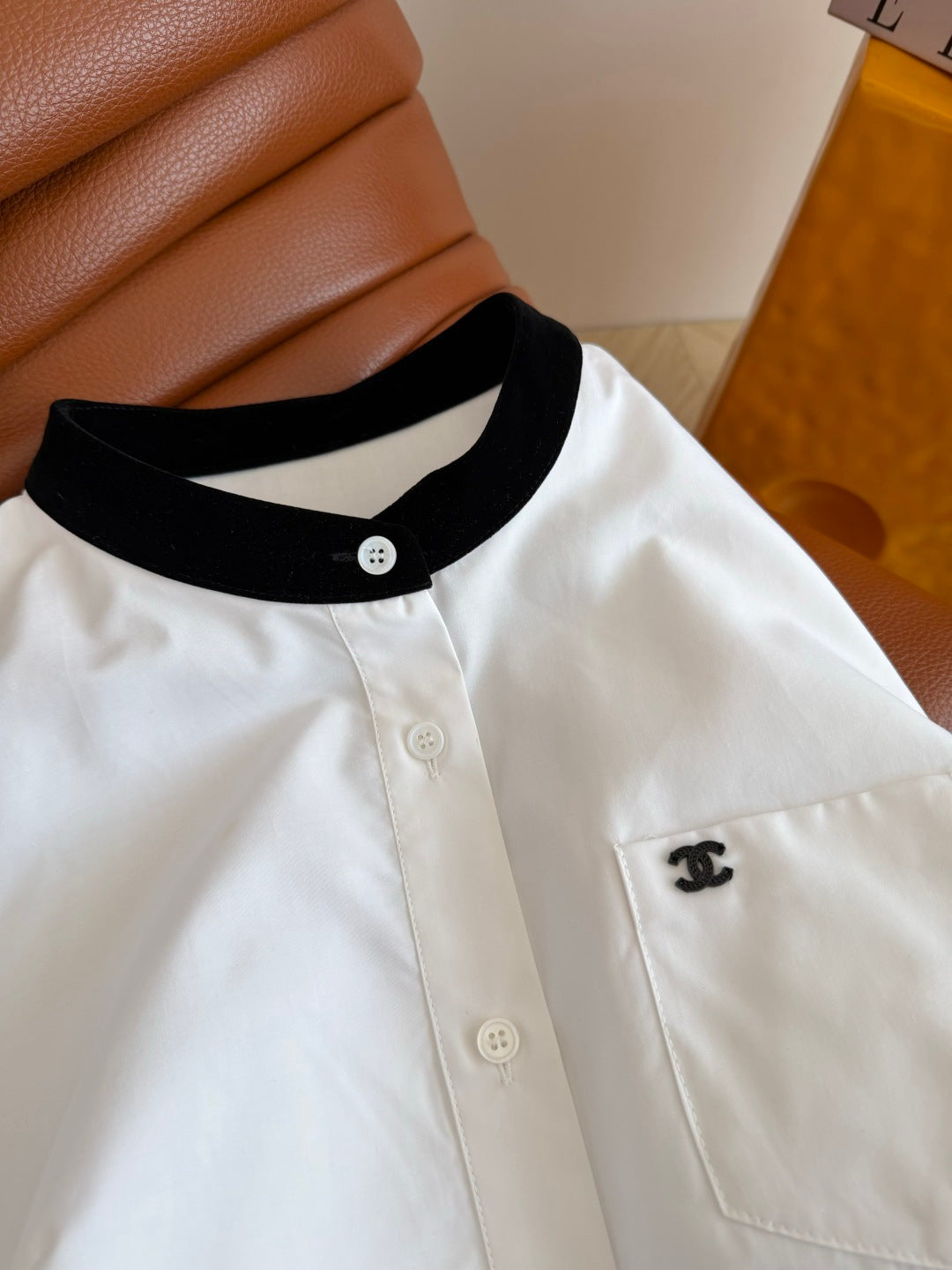 CC 26s Retro-Style Shirt Black White Cotton 424392
