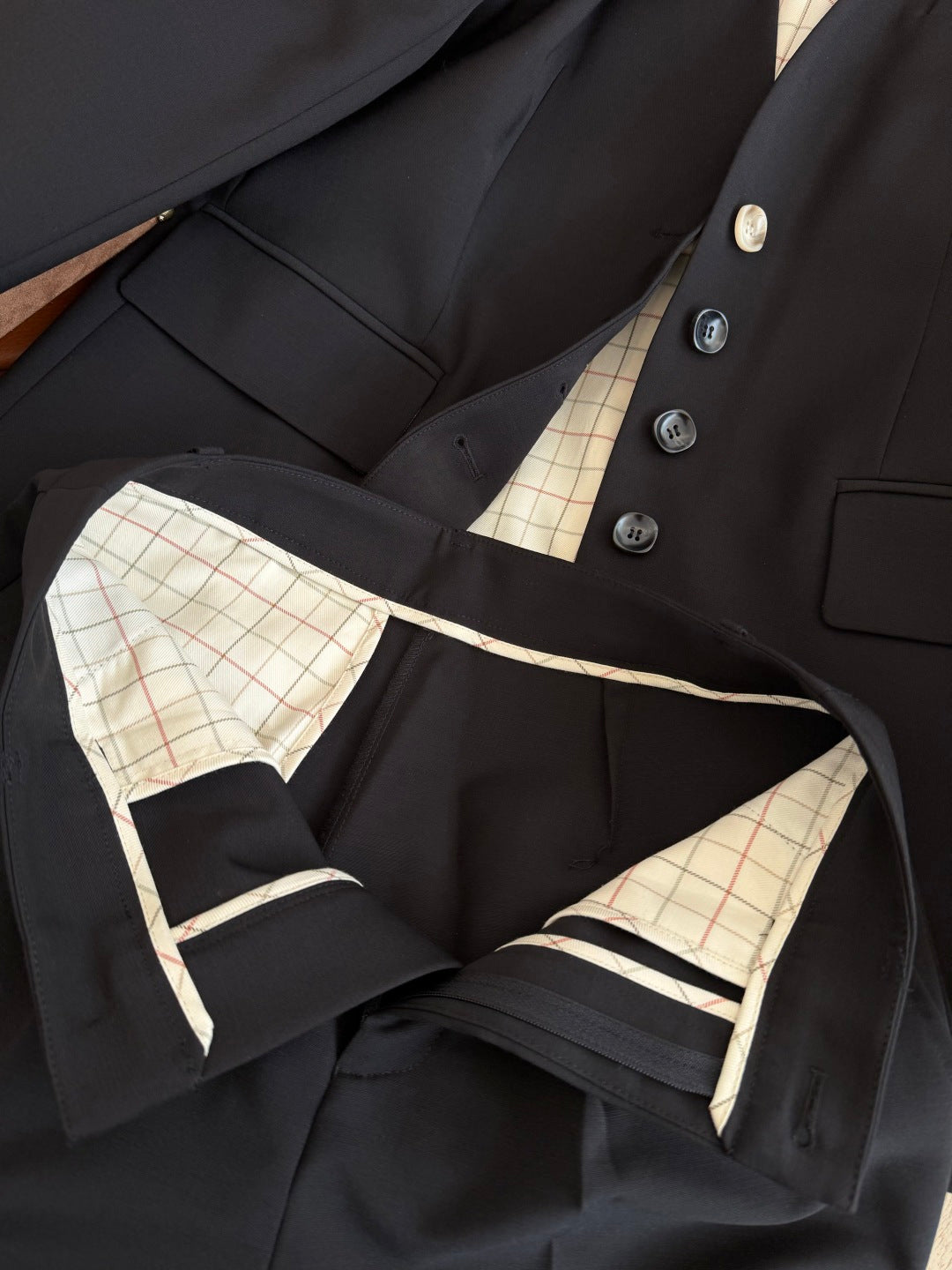 Loewe 26s Anagram Pin Blazer Suit Black Wool Blend 445132