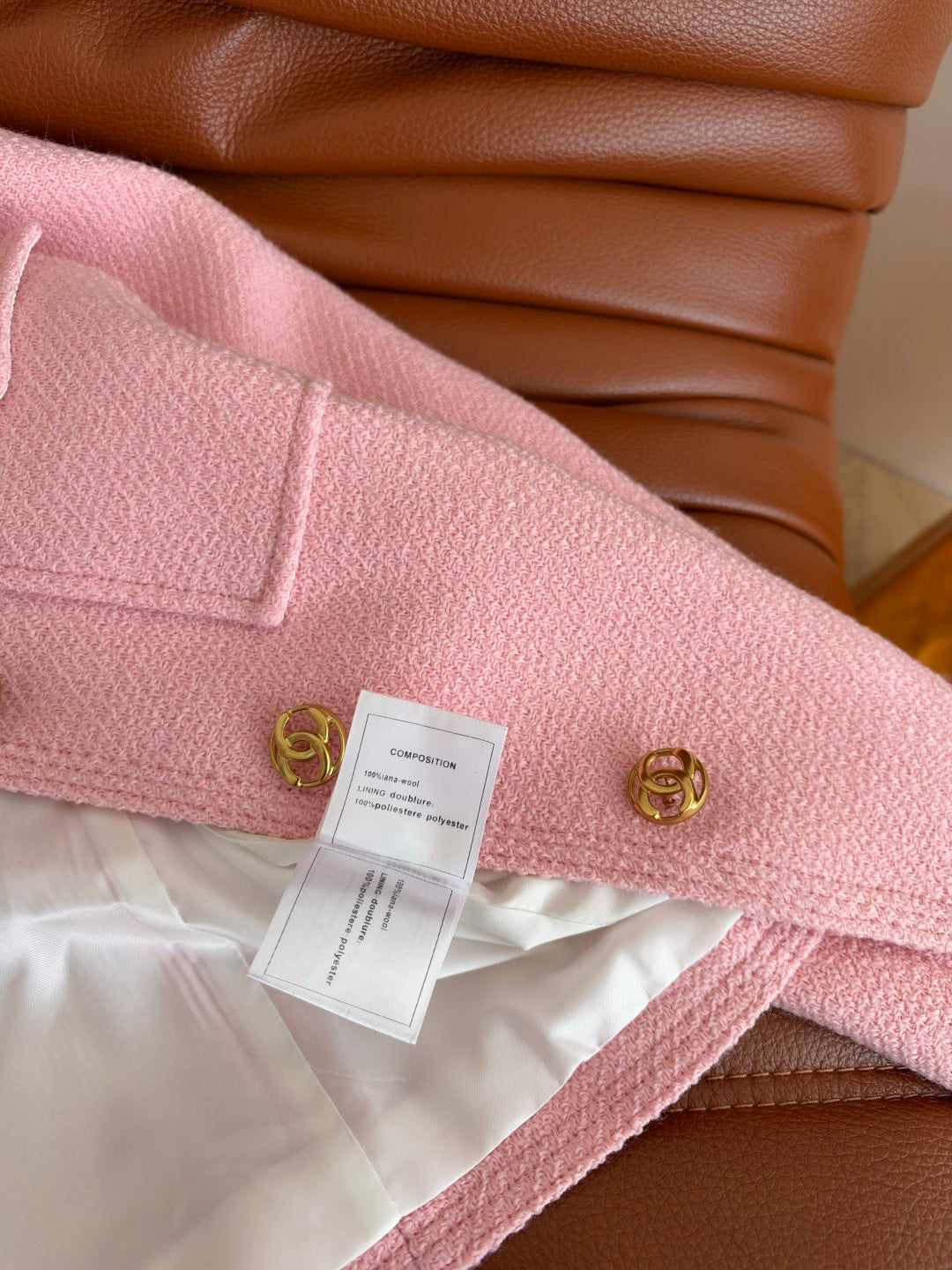 Chanel 26s CC Button Pocket Tweed Crop Jacket  449985