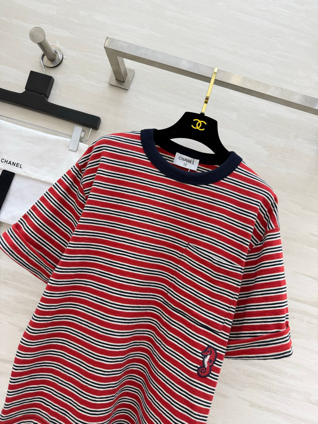 CC Cocobeach T-Shirt Black Red Cotton 394177