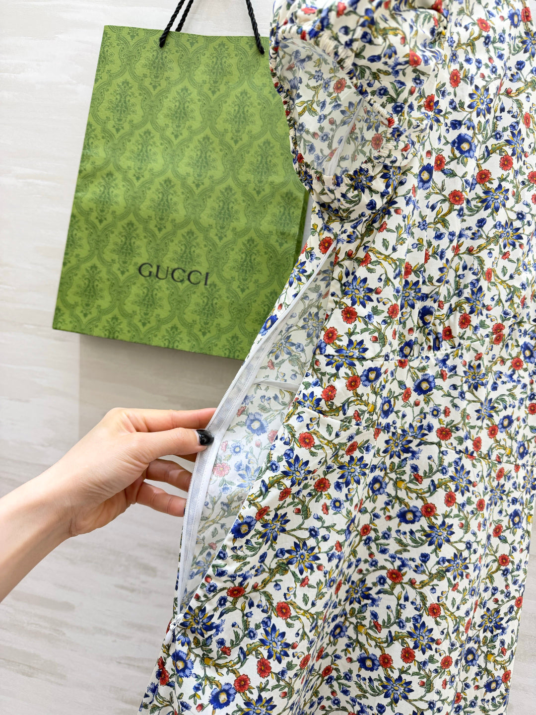 GG 26s Floral-Print Midi Dress 398885