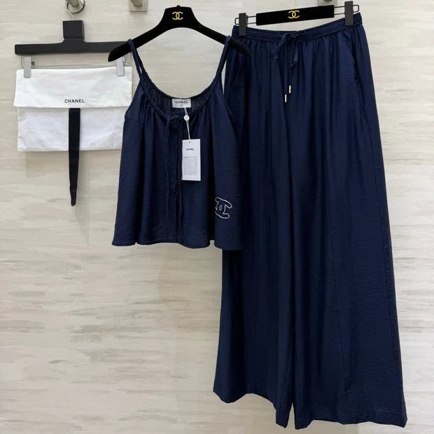 Chanel 2026 Long Pants and Tank Top Set Cotton 402473