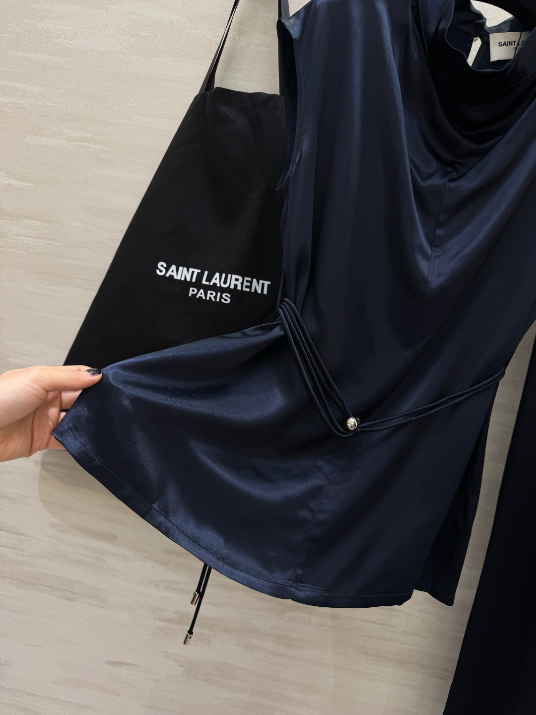 YSL Set Navy Blue Satin 403389