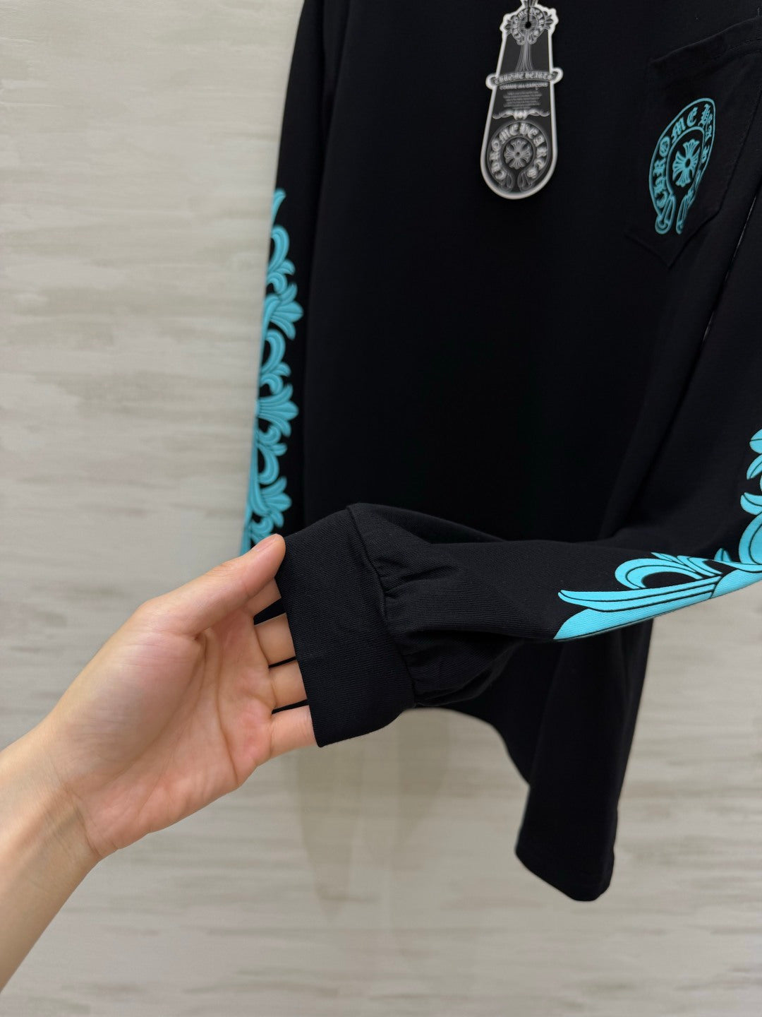 Chrome Hearts Tiffany Blue Long-Sleeve T-Shirt 410353