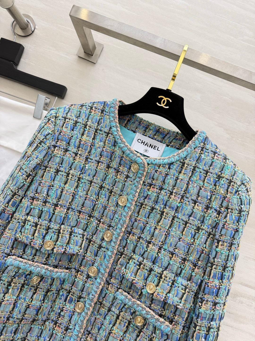 CC 26s Jacket Blue Colorful Tweed 407415