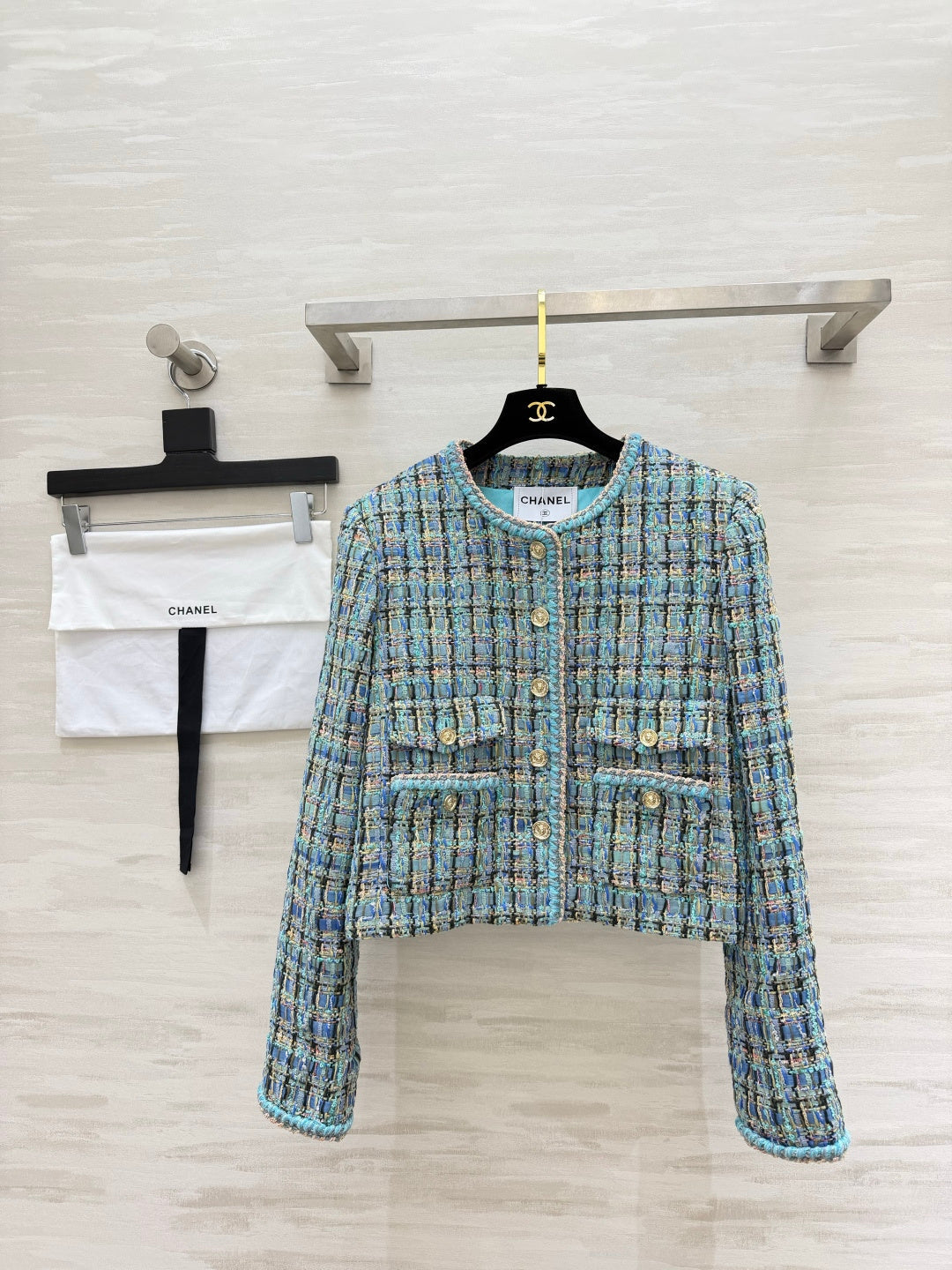 CC 26s Jacket Blue Colorful Tweed 407415