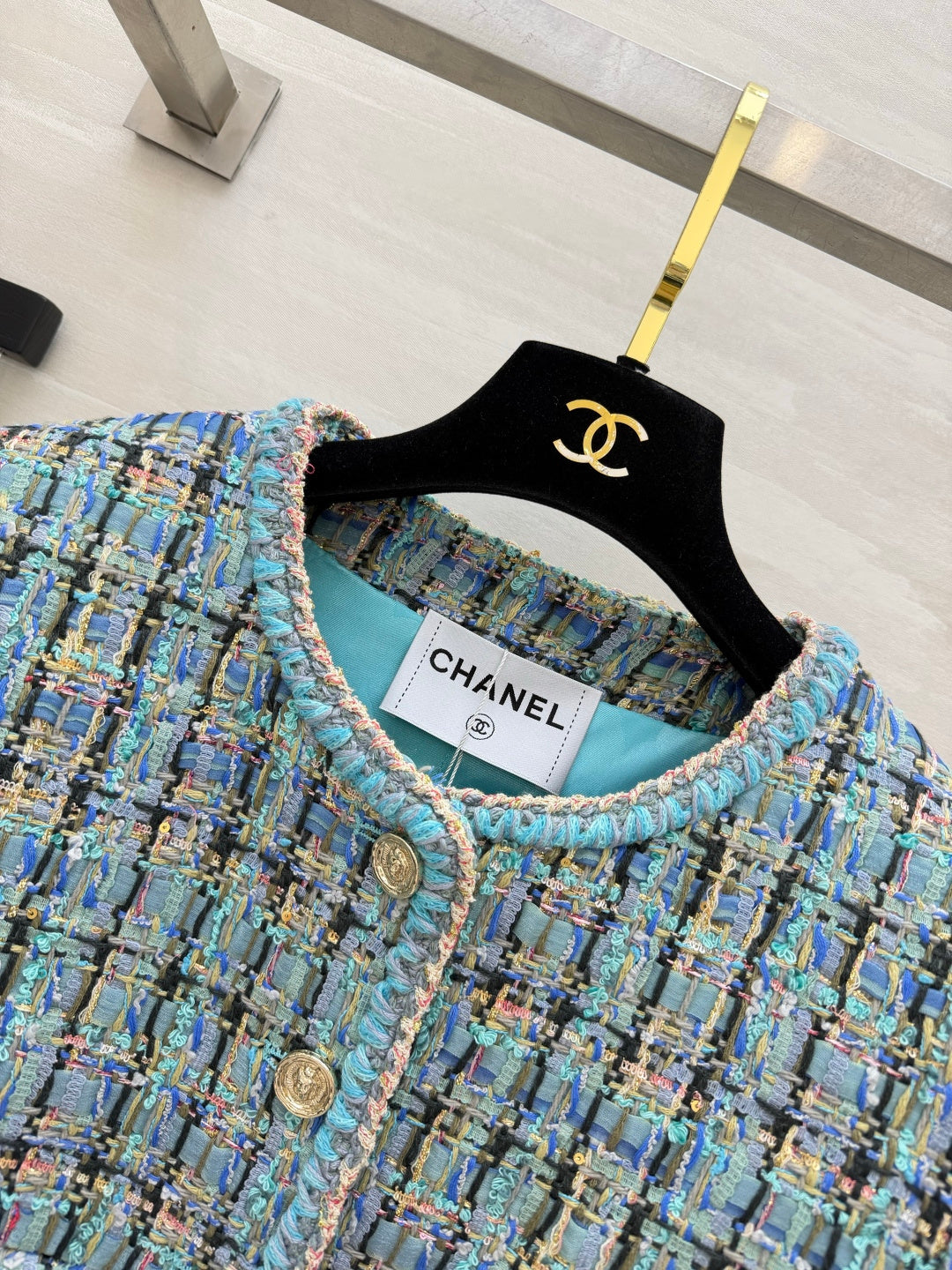 CC 26s Jacket Blue Colorful Tweed 407415