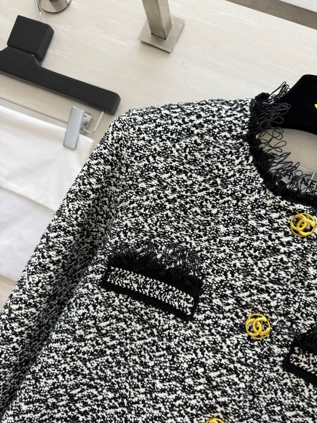 CC 26s Jacket Black White Tweed 416073