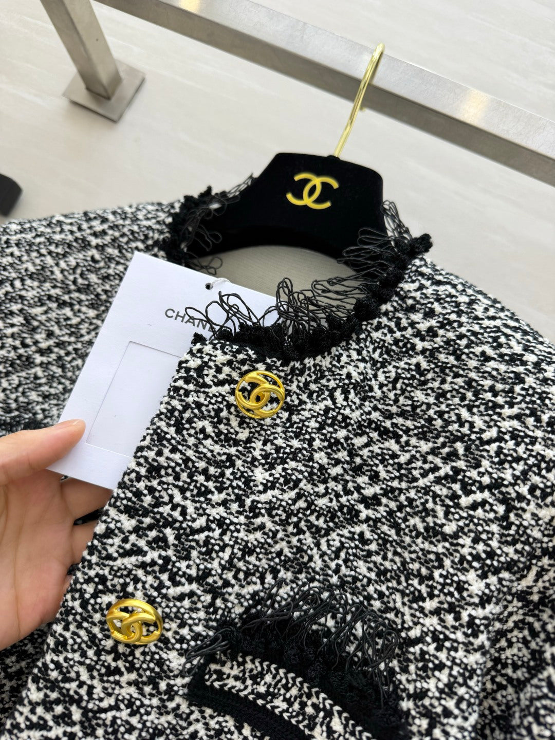 CC 26s Jacket Black White Tweed 416073