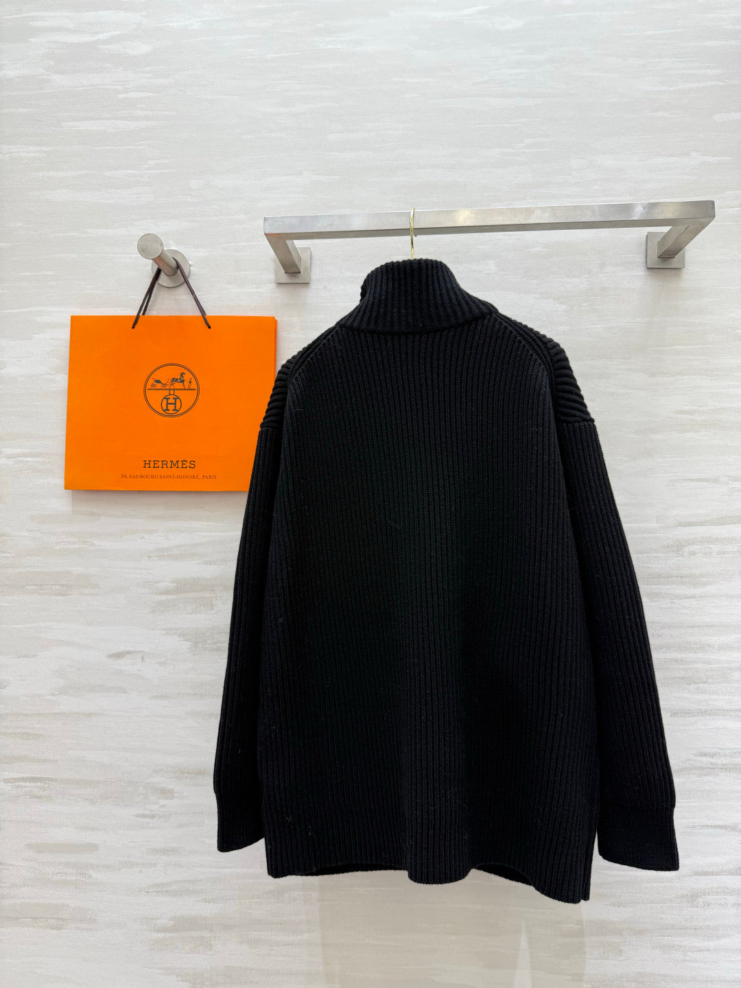 HM 26s Knit Jacket Black Wool 416012