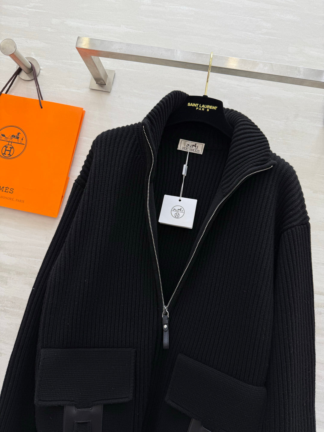 HM 26s Knit Jacket Black Wool 416012