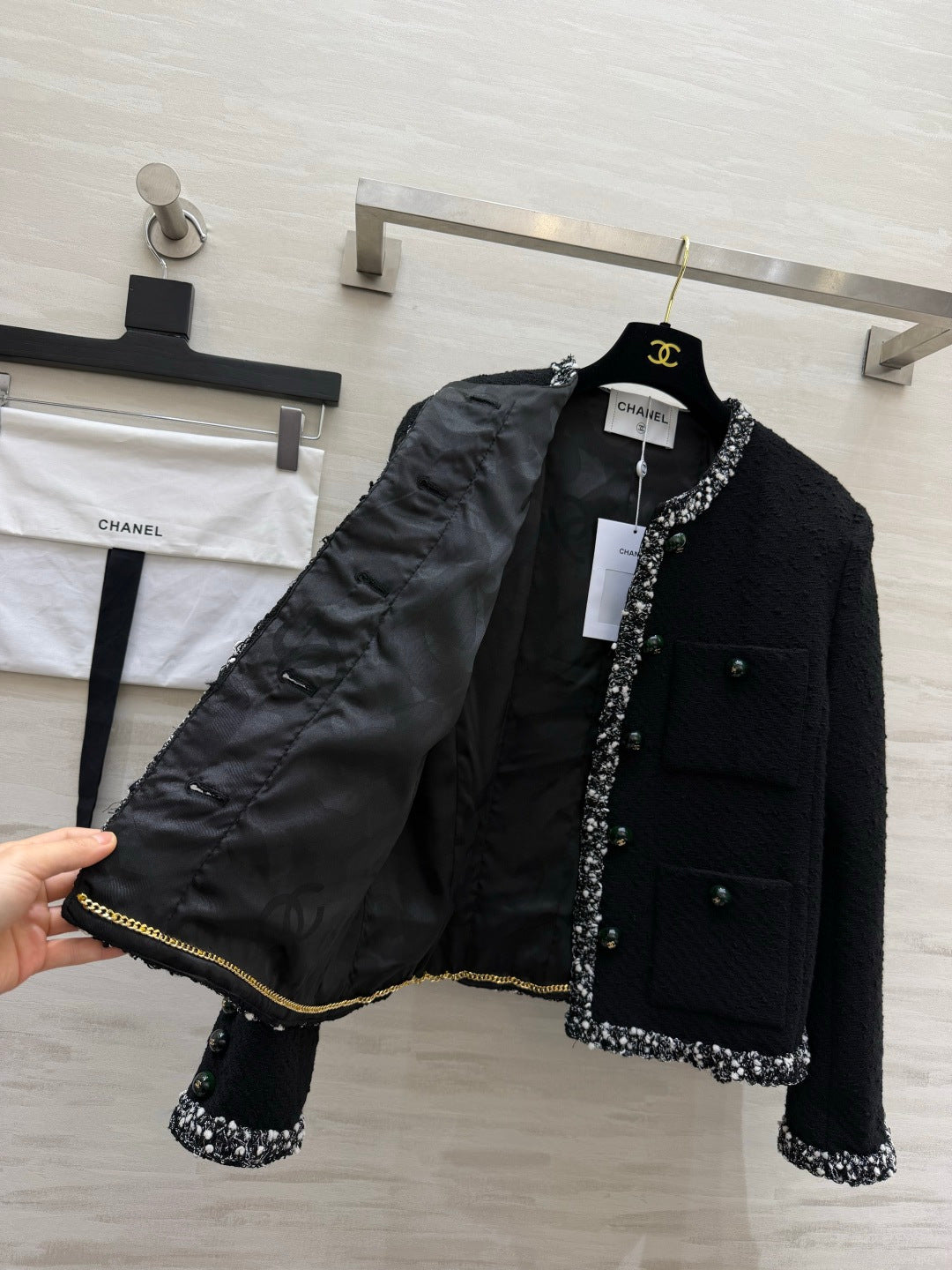 CC 26s Jacket Black Tweed 415968