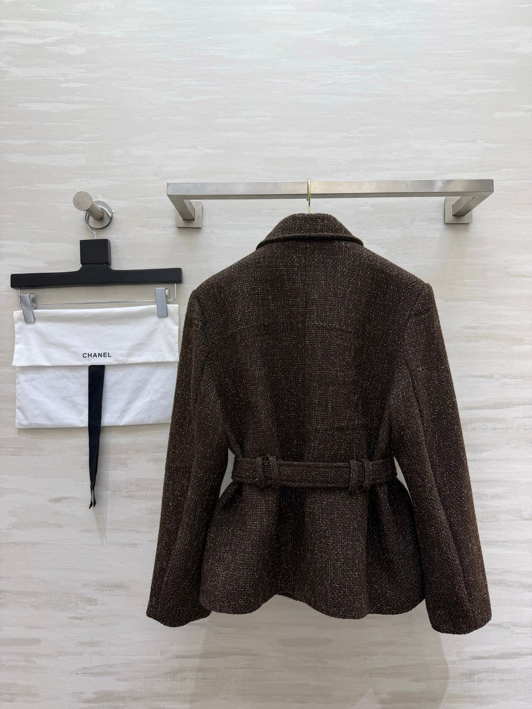 CC 26s Belted Jacket Dark Brown Tweed 423400
