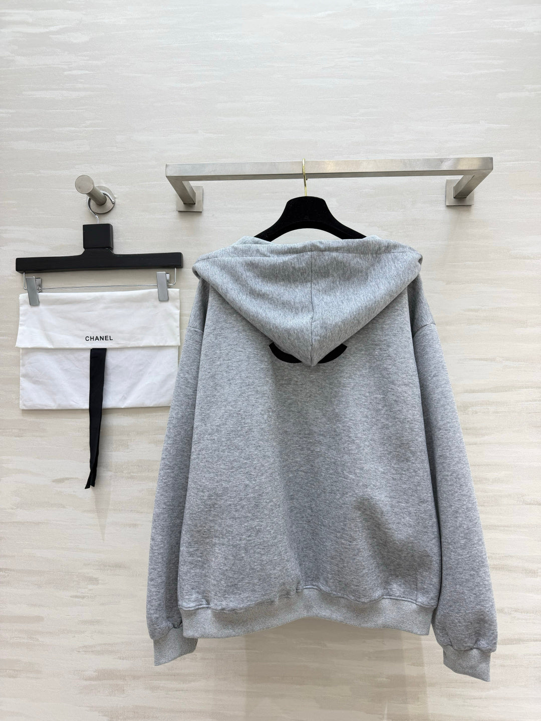 CC 26s Logo Zip Hoodie Grey Cotton 441635