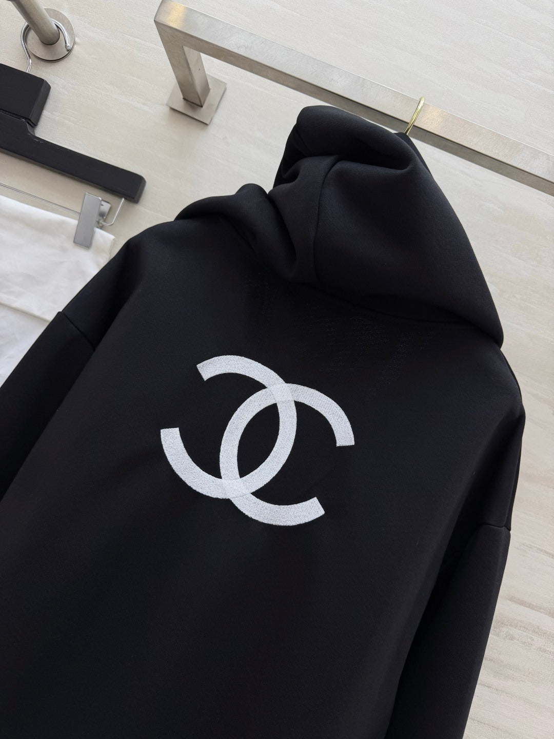 CC 26s Logo Zip Hoodie Black Cotton J4592A8