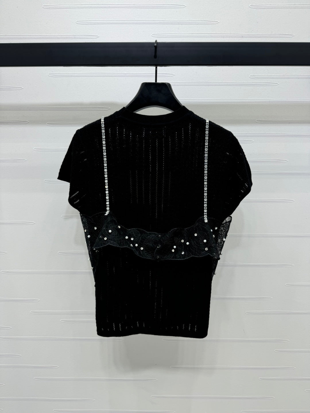 Miu 25 T- Shirt Wool with Lace 233541