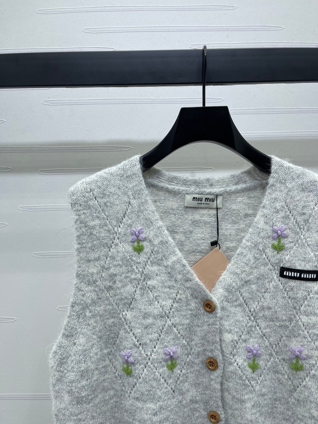 Miu Miu 25 Floral Vest Wool 285236