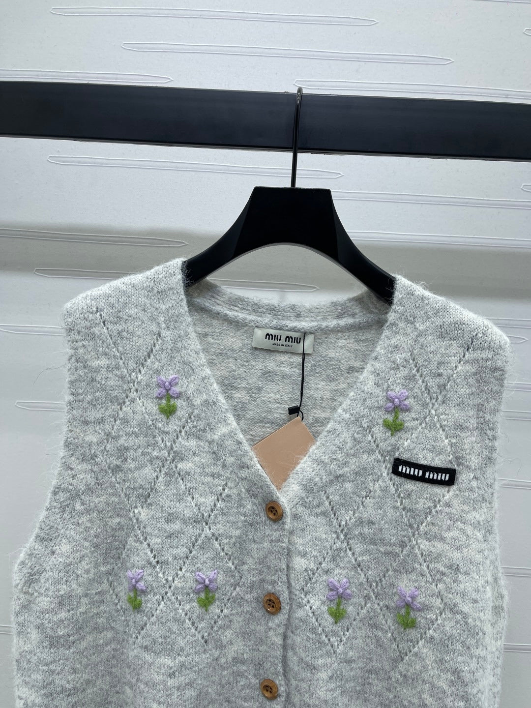 Miu Miu 25 Floral Vest Wool 285236
