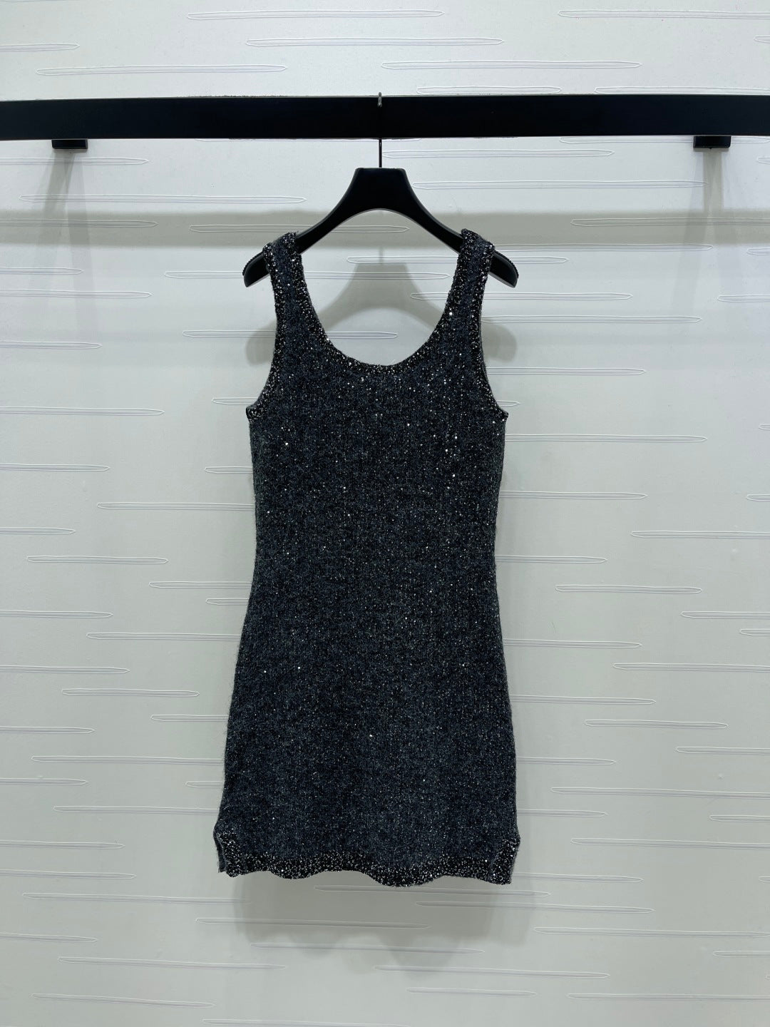 Chanel 26s Dress Black Tweed Knit 446590