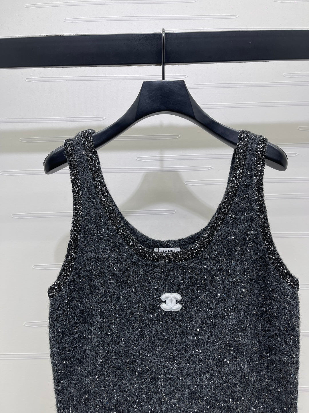 Chanel 26s Dress Black Tweed Knit 446590