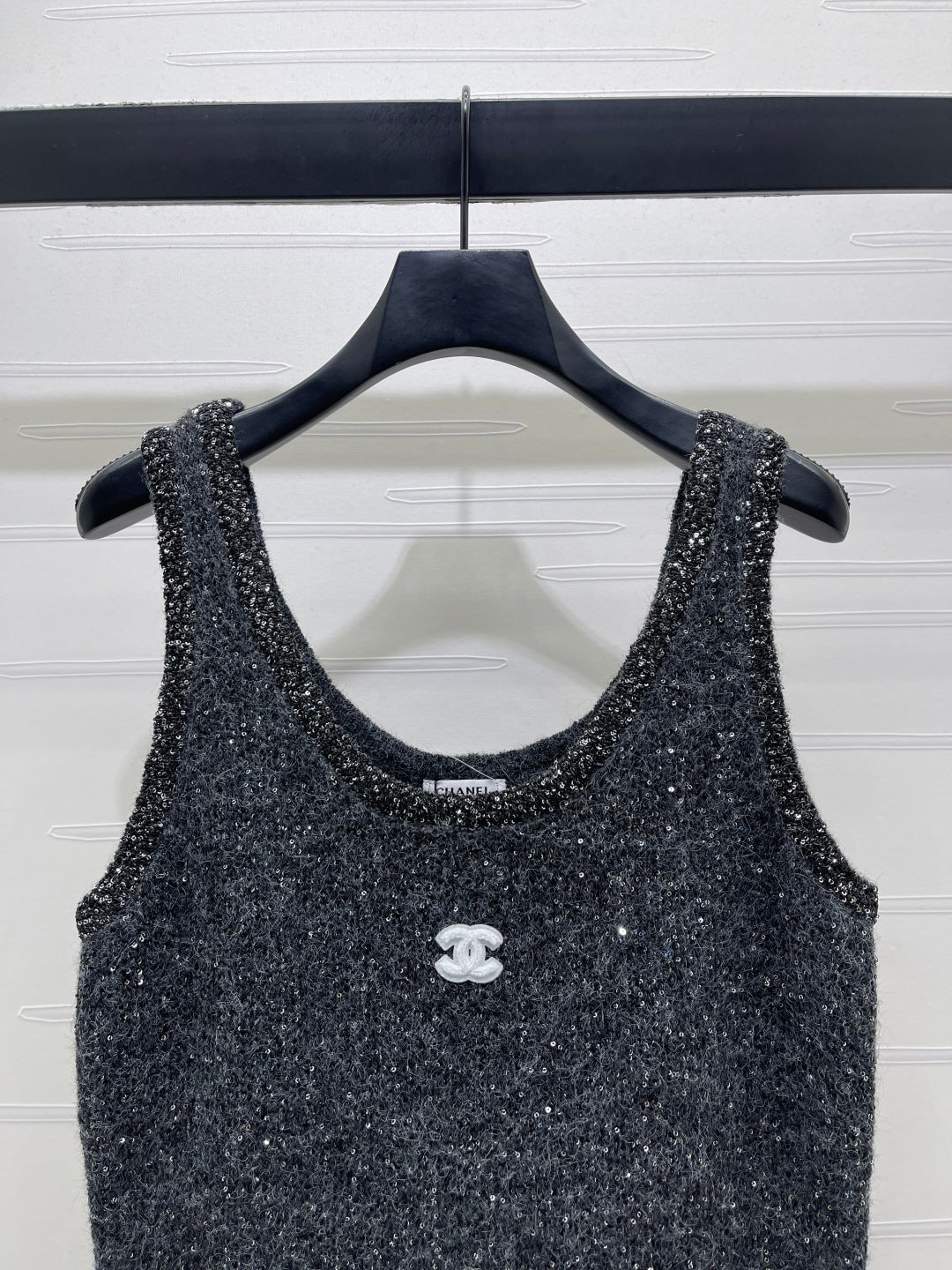 Chanel 26s Dress Black Tweed Knit 446590