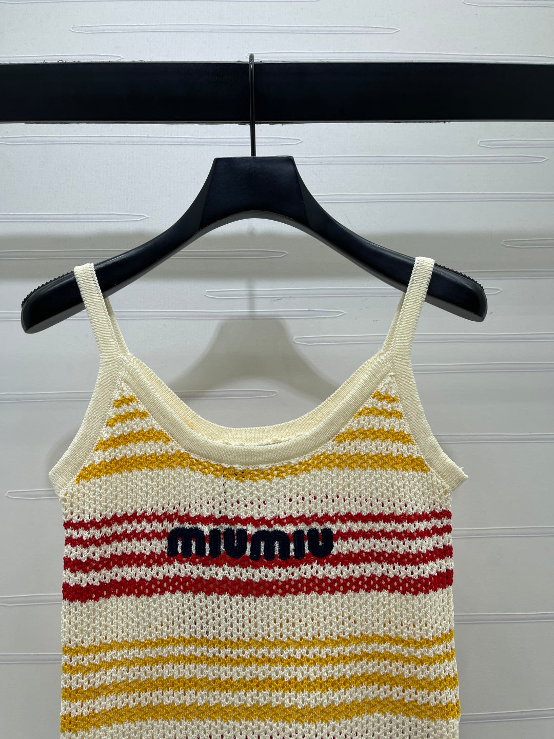 Miu Striped Red Yellow Wool 373128