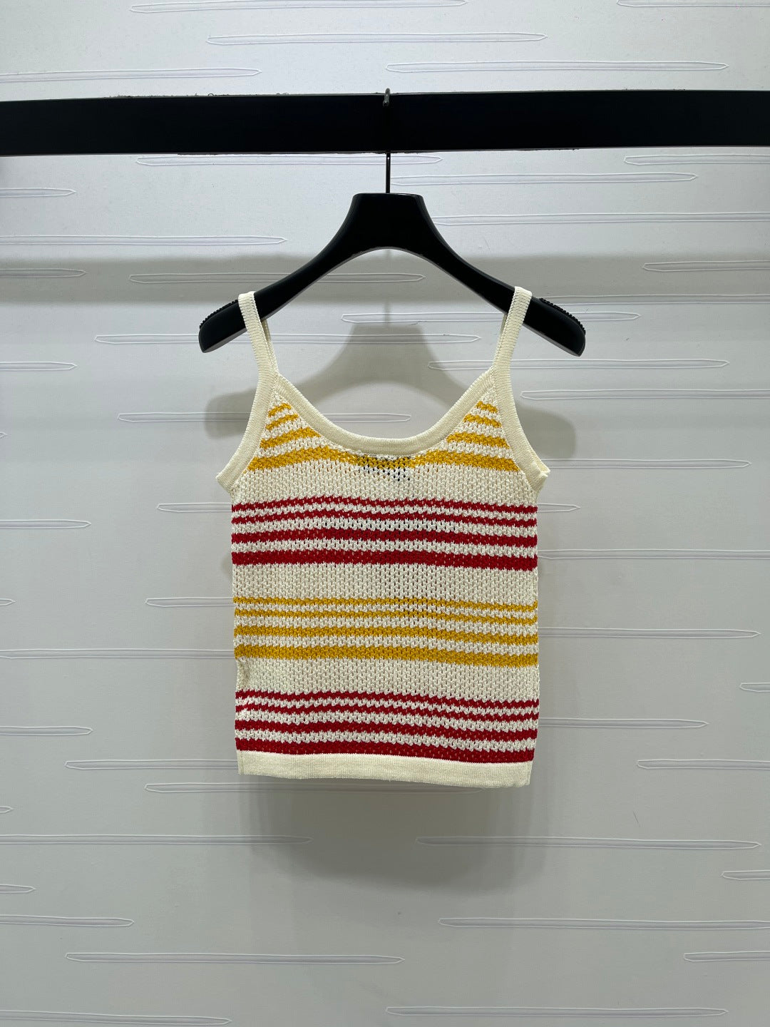Miu Striped Red Yellow Wool 373128