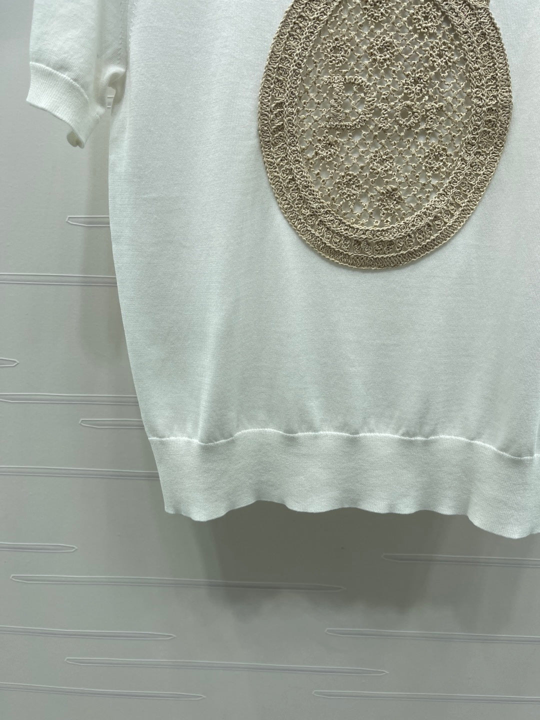 CD Dioriviera Dior Médaillon Short-Sleeved Sweater 392653