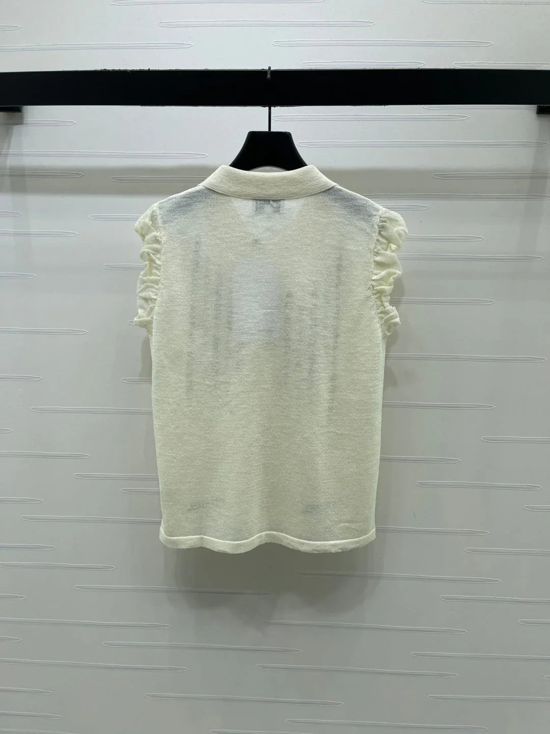 Chanel 2026 Ruffled Knitted Vest Viscose 397427