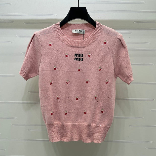 MiuMiu 2026 Shirt Pink Wool 643220