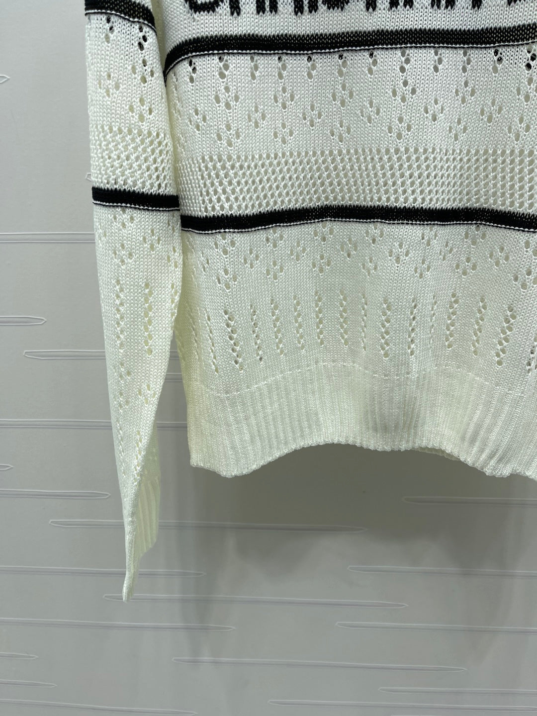 CD 26s Short-Sleeved Sweater White Wool 410778