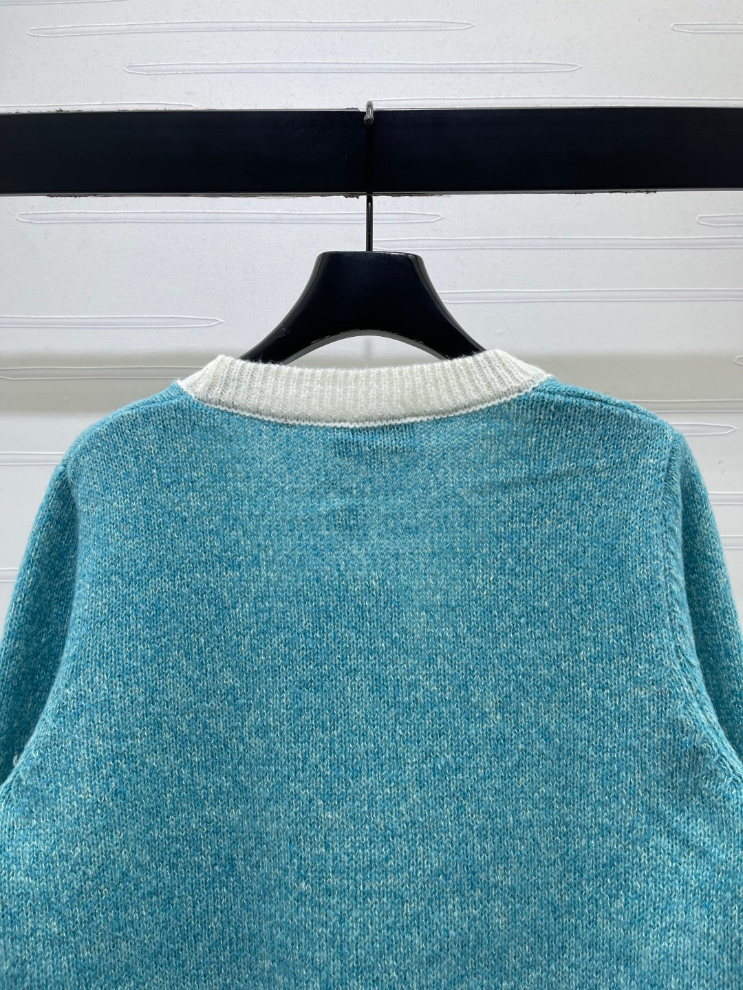 Chanel 26s Contrast Trim Wool Silk Cardigan 439837