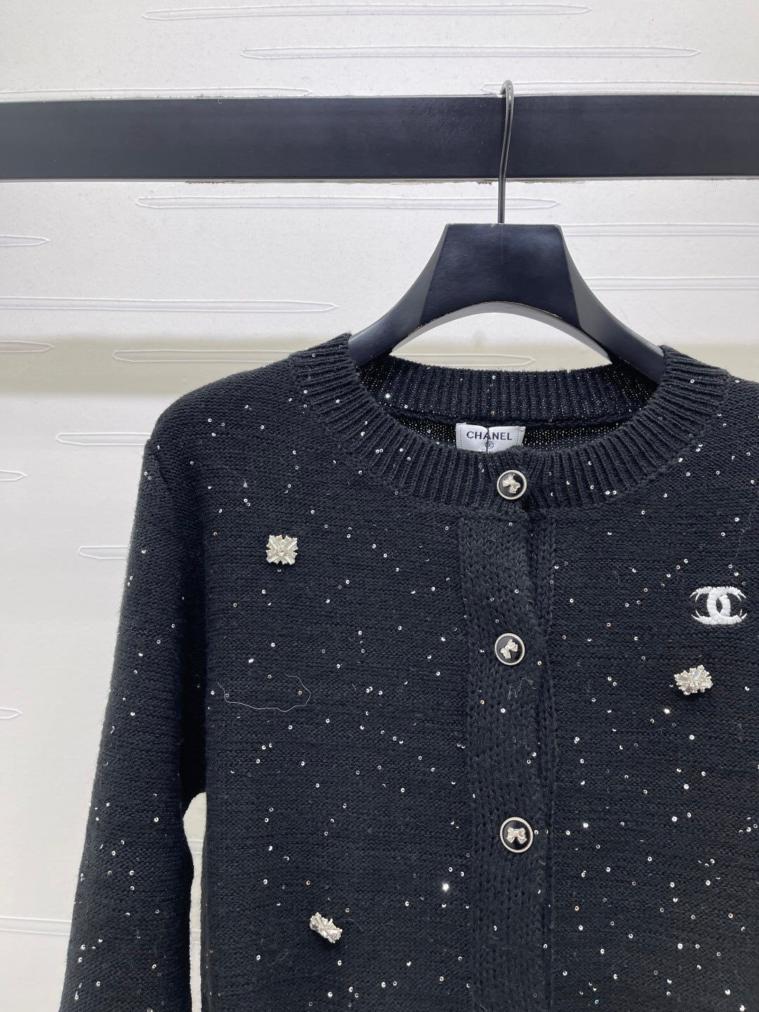 Chanel 26s Sequined Embellished Cardigan 439881