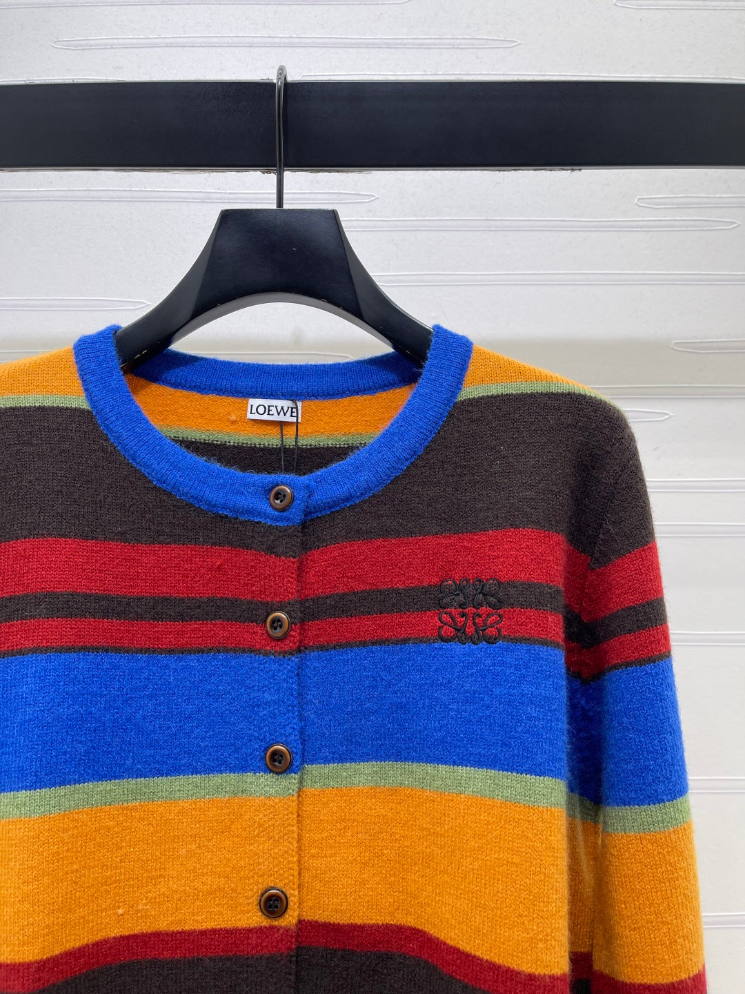 Loewe 26s Multicolor Striped Knit Cardigan 439922