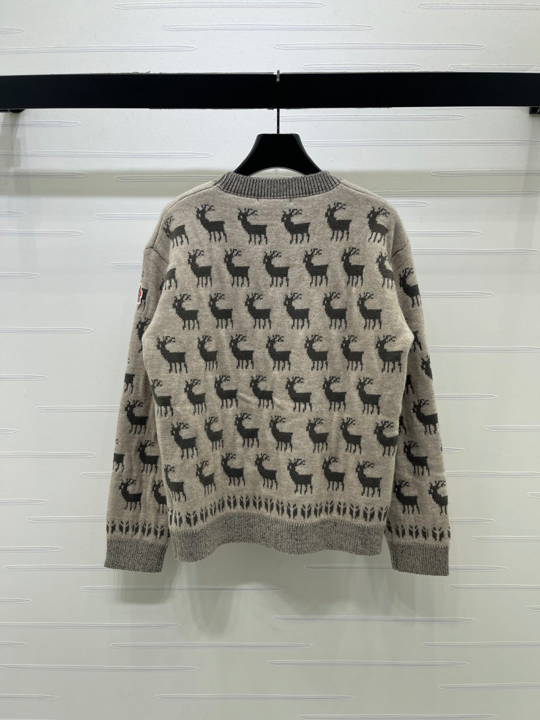 Moncler 26s Sweater Grey Deer Knit 446543