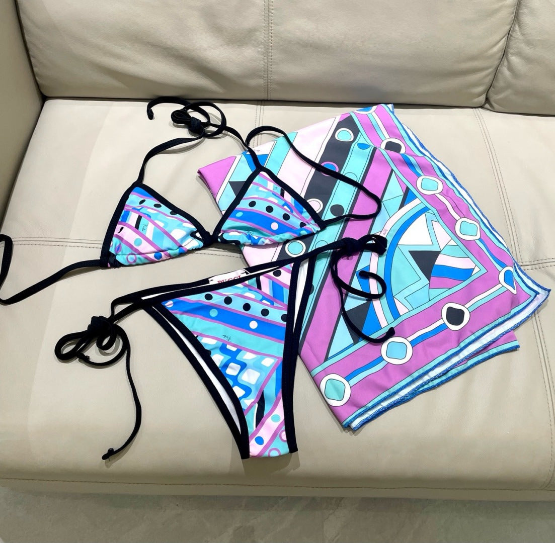 Pucci Three-Piece Bikini 339058