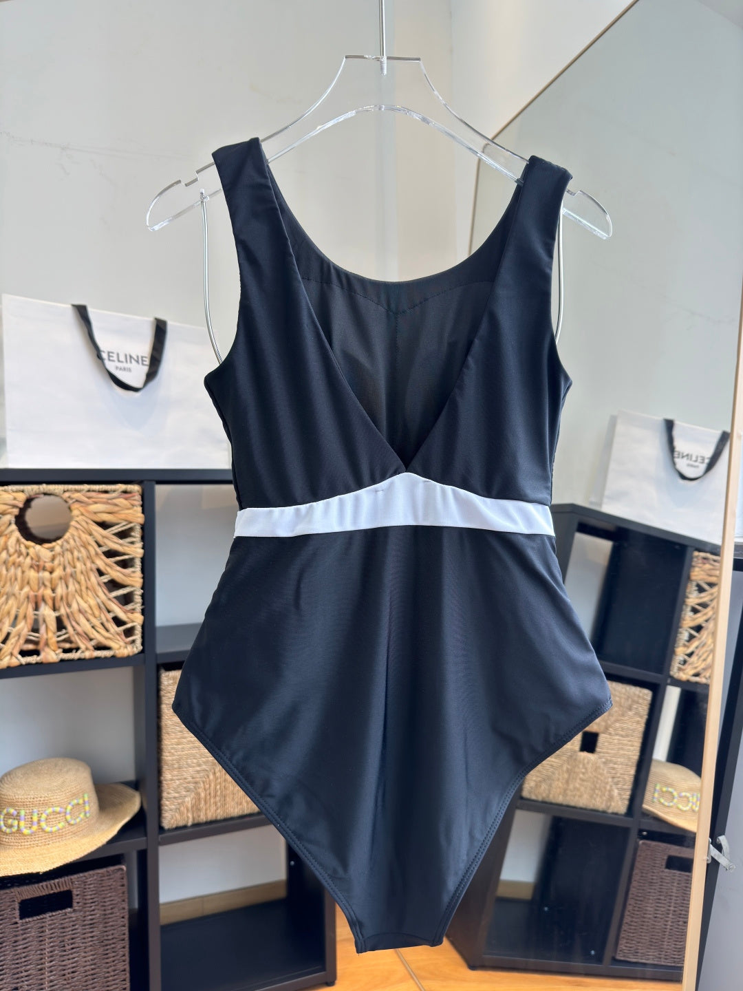 Chanel Bikini Black Cotton 185834