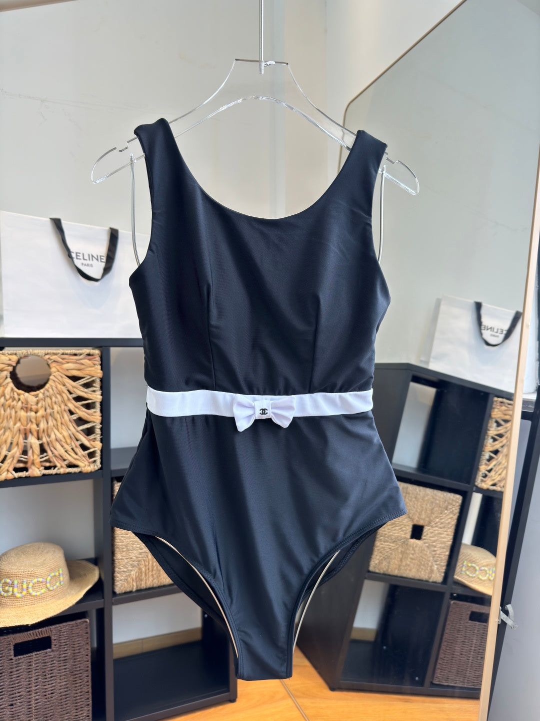 Chanel Bikini Black Cotton 185834