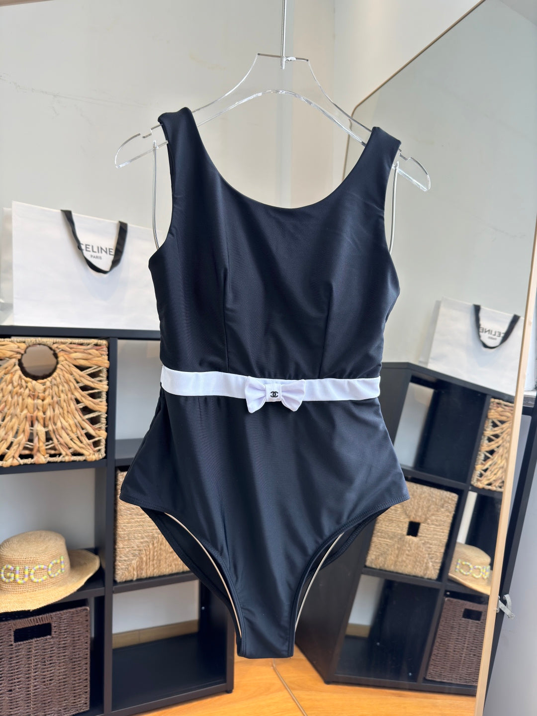 Chanel Bikini Black Cotton 185834