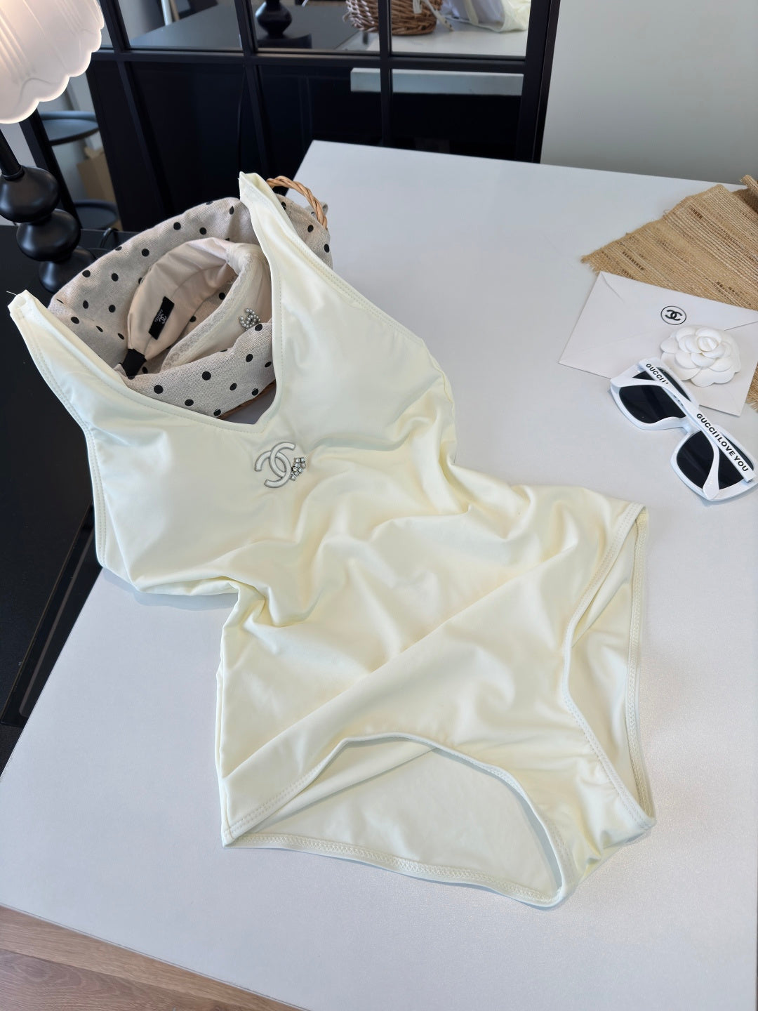 Chanel Bikini White Cotton 185835