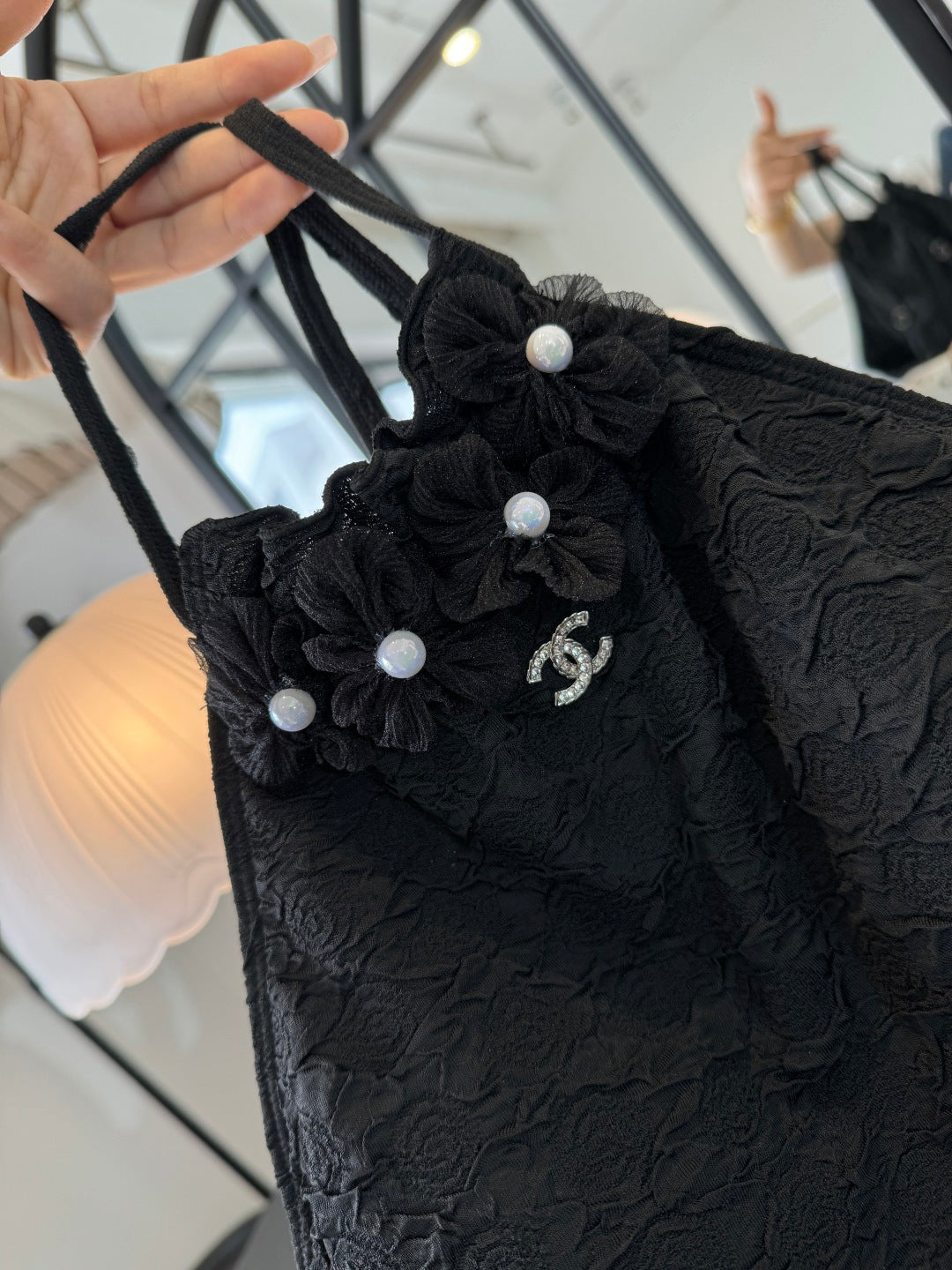Chanel Bikini Black Cotton 185838