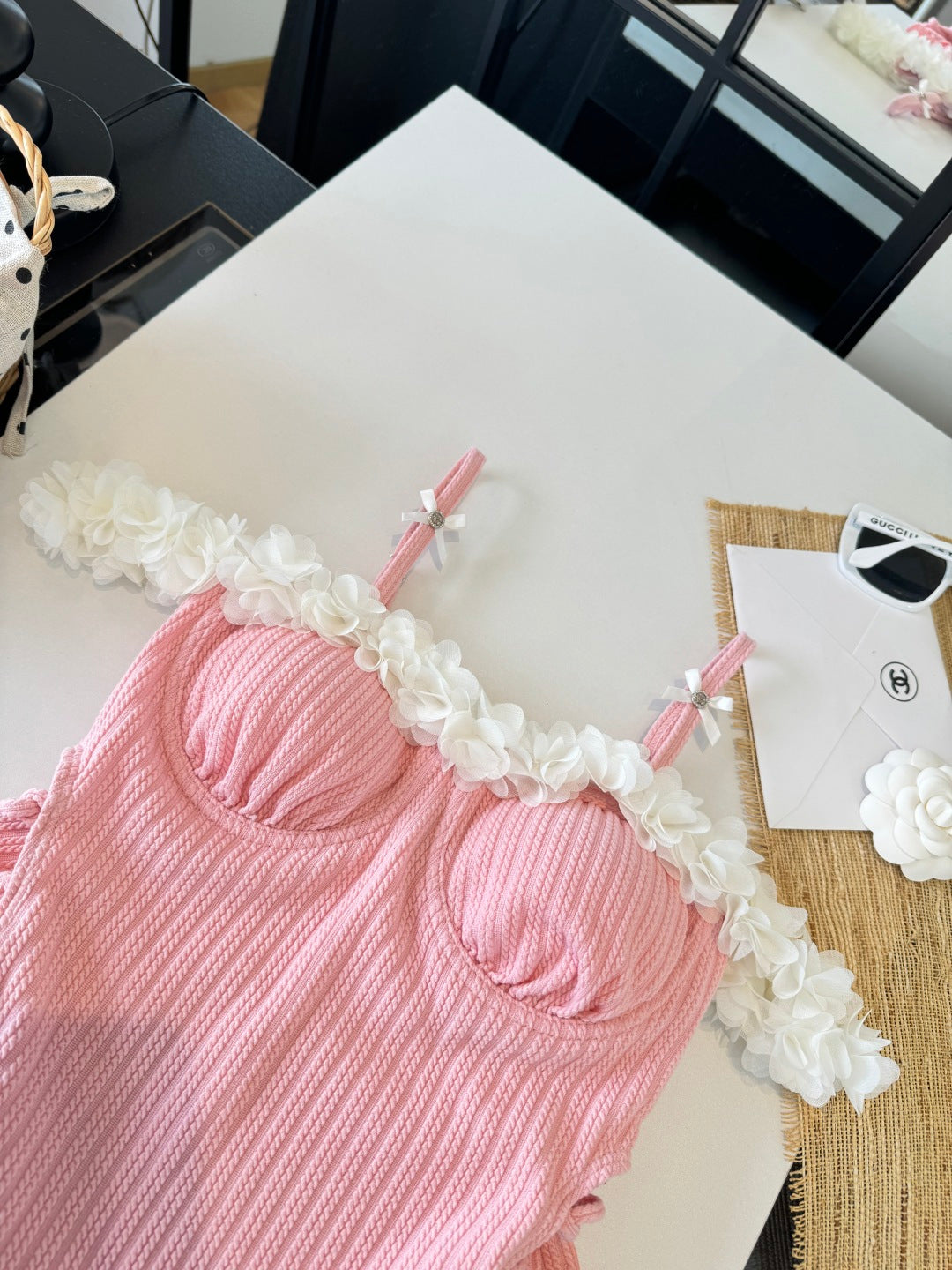 Miu Miu Bikini Pink Cotton 185842