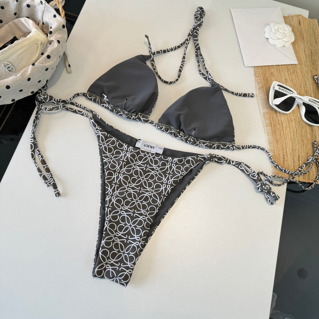 Loewe Bikini Monogram Black Cotton 185846