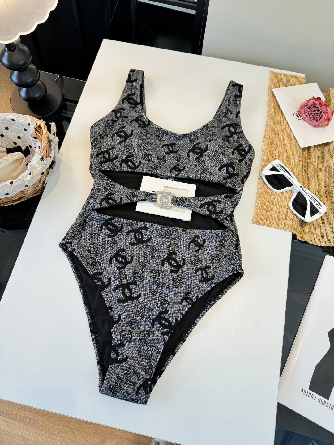 Chanel One-Piece Swimsuit 185850