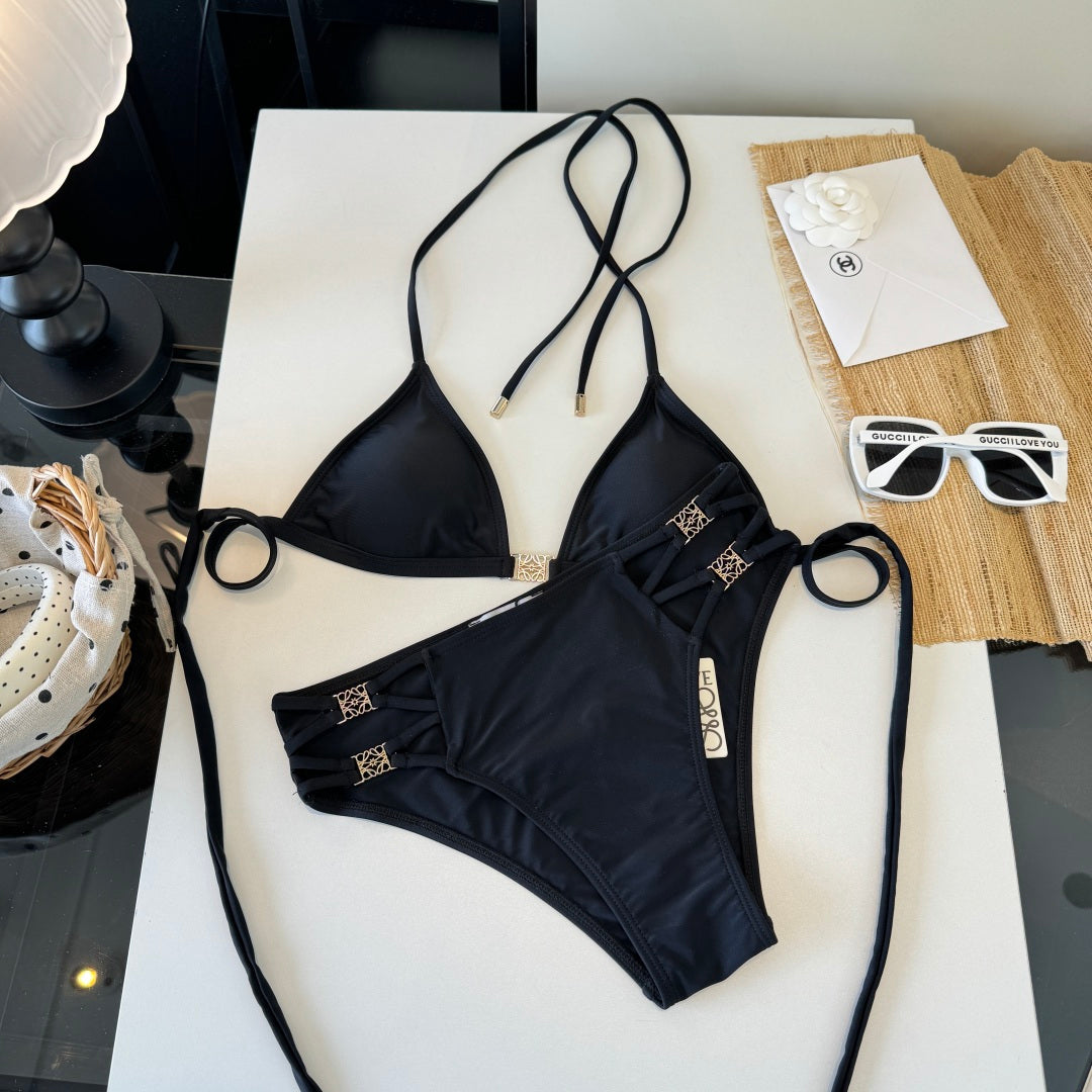 Loewe Two-Piece Bikini Black 203029